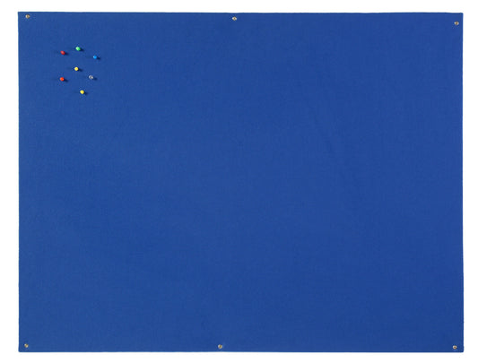 Bi-Office Blue Felt Noticeboard Unframed 900x600mm - FB0743397 - NWT FM SOLUTIONS - YOUR CATERING WHOLESALER