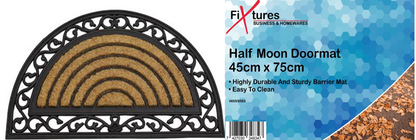Fixtures Half Moon 45x75cm Coir Door Mat