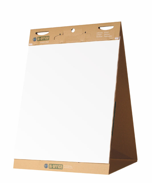 Bi-Office Earth-it Recycled Table Top Flipchart Pad Self Stick A1 20 Sheets (Pack 6) - FL1420403 - NWT FM SOLUTIONS - YOUR CATERING WHOLESALER