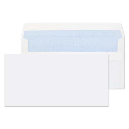 ValueX Wallet Envelope DL Self Seal Plain 80gsm White (Pack 1000) - FL2882 - NWT FM SOLUTIONS - YOUR CATERING WHOLESALER
