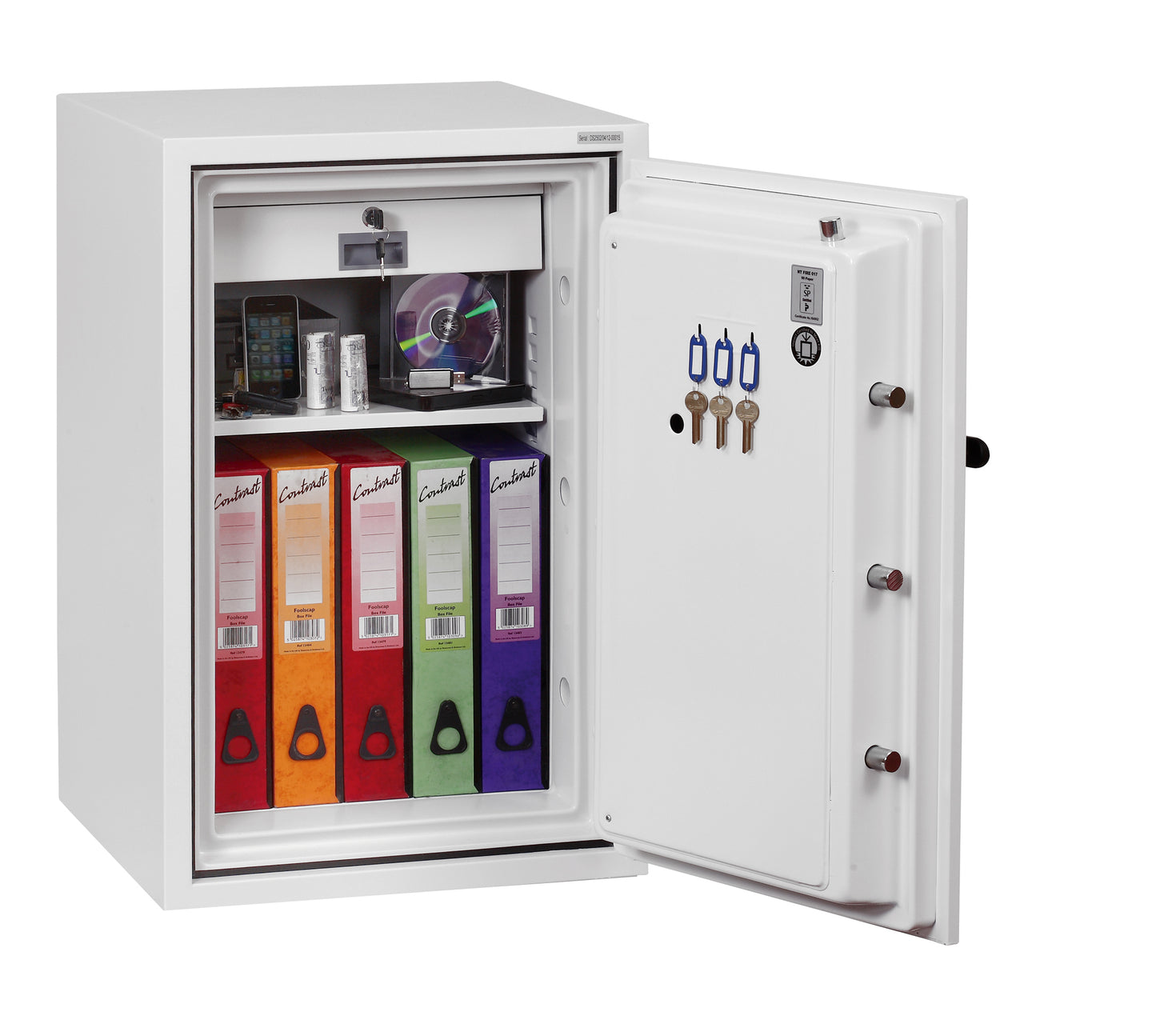Phoenix Fire Fighter Size 2 Fire Safe Electronic Lock White FS0442E