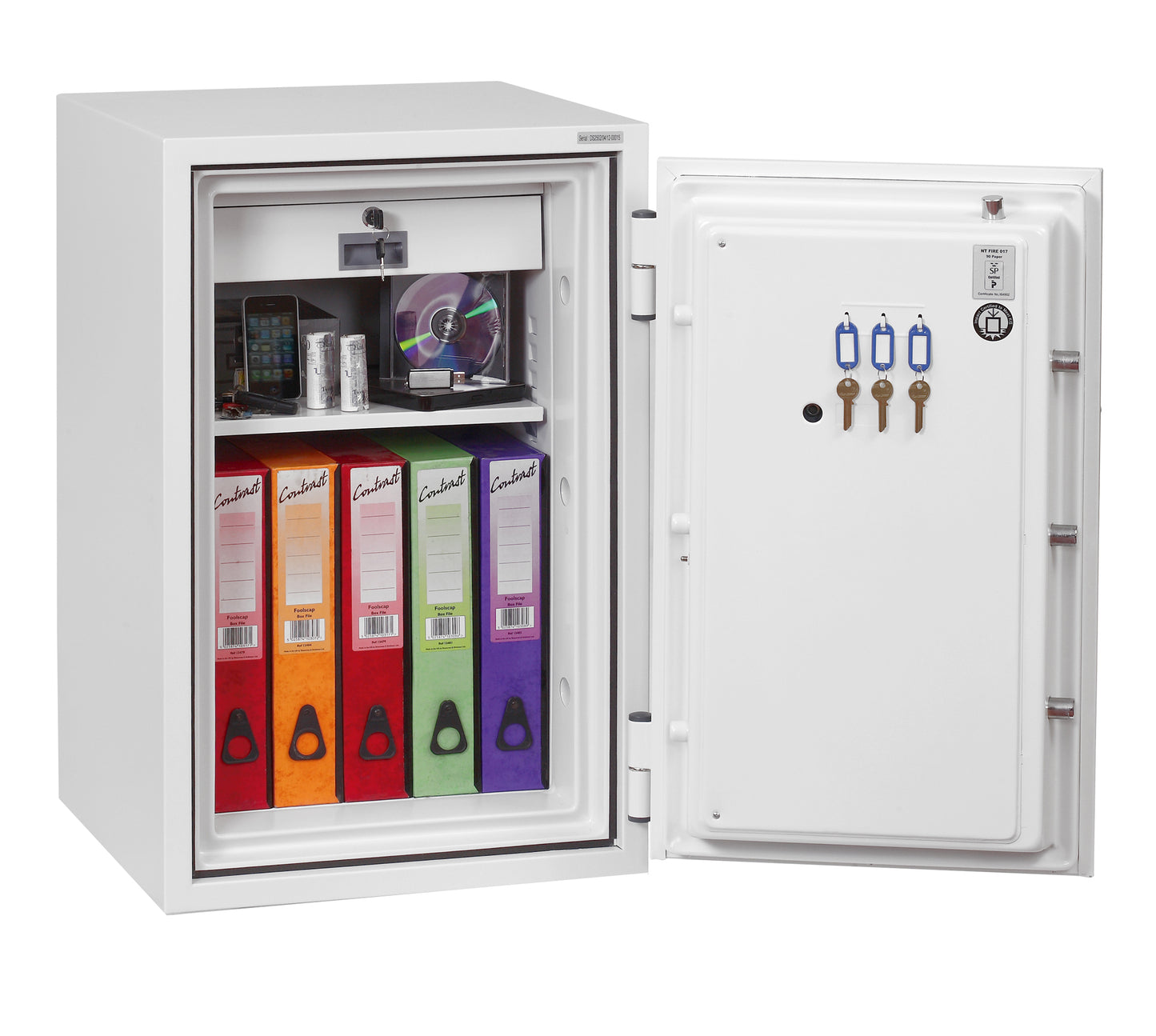Phoenix Fire Fighter Size 2 Fire Safe Electronic Lock White FS0442E