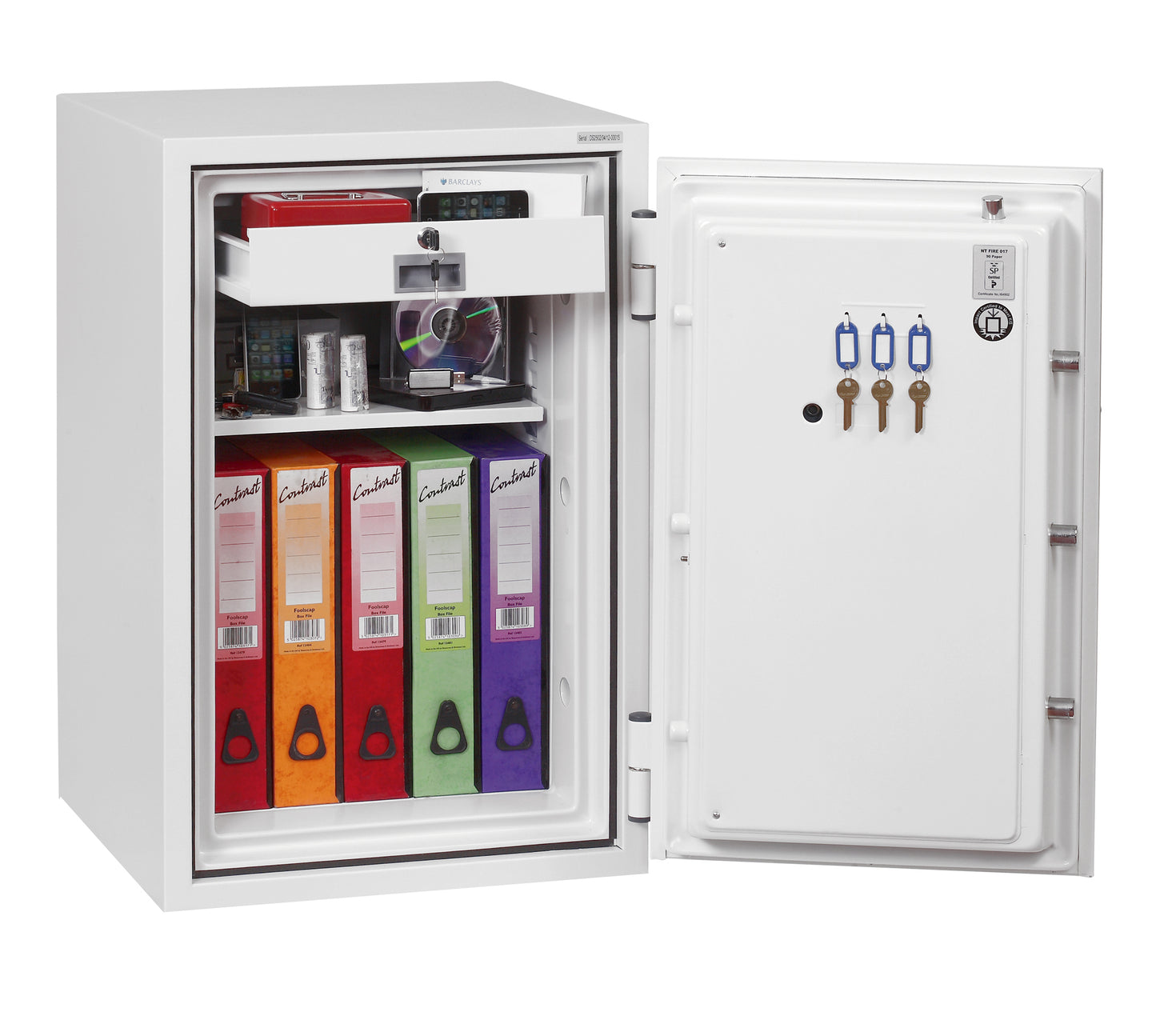 Phoenix Fire Fighter Size 2 Fire Safe Electronic Lock White FS0442E