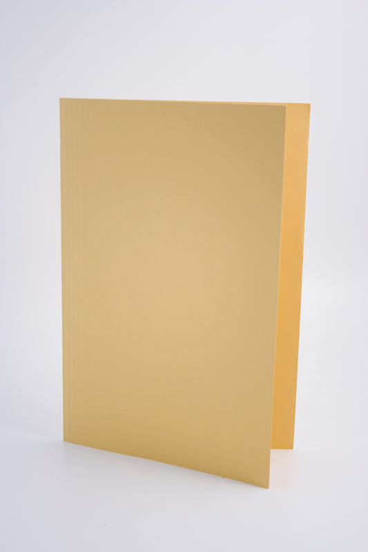 Guildhall Square Cut Folder Manilla Foolscap 250gsm Yellow (Pack 100) - FS250-YLWZ - NWT FM SOLUTIONS - YOUR CATERING WHOLESALER