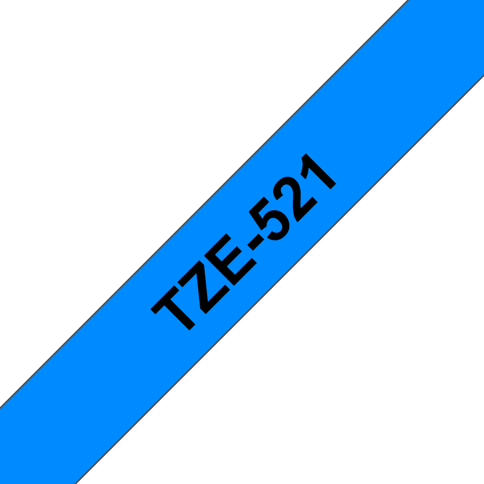 Brother Black On Blue Label Tape 9mm x 8m - TZE521