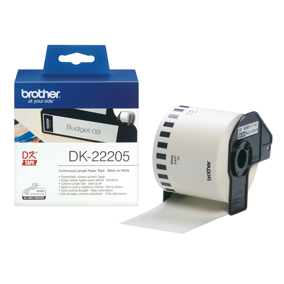 Brother Continuous Paper Roll 62mm x 30m - DK22205