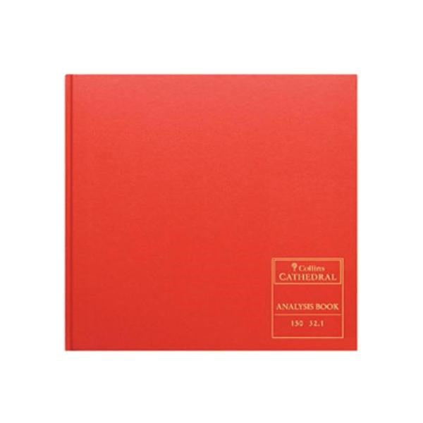 Collins Cathedral Analysis Book Casebound 297x315mm 7 Cash Column 96 Pages Red 150/7.1 - 811663 - NWT FM SOLUTIONS - YOUR CATERING WHOLESALER