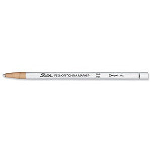 Sharpie Peel-Off China Marker White (Pack 12) - S0305061 - NWT FM SOLUTIONS - YOUR CATERING WHOLESALER