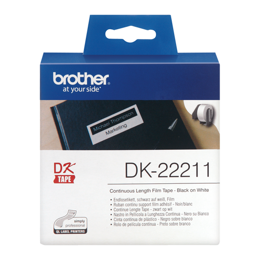 Brother White Film Roll 29mm x 15.2m - DK22211 - NWT FM SOLUTIONS - YOUR CATERING WHOLESALER