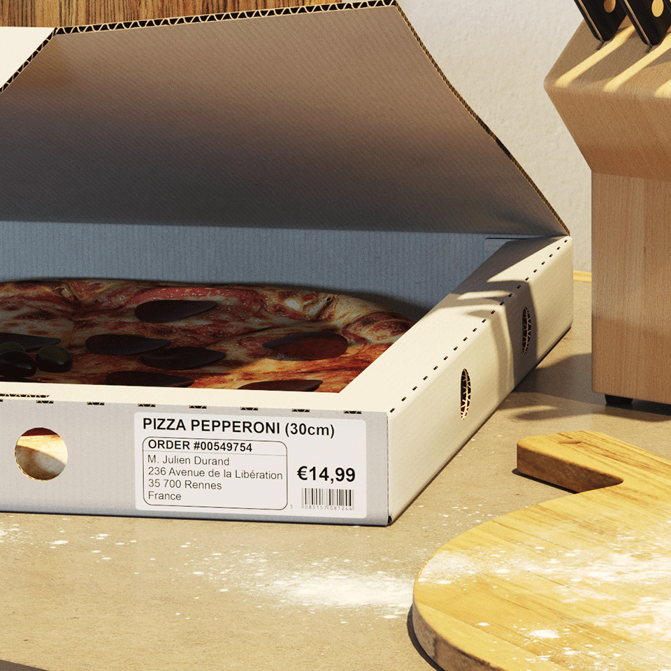 Brother Large Address Label Roll 38mm x 90mm 400 labels - DK11208