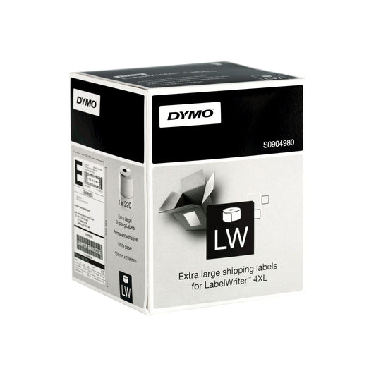 Dymo LabelWriter 4XL Shipping Label 104x159mm 220 Labels Per Roll White - S0904980 - NWT FM SOLUTIONS - YOUR CATERING WHOLESALER