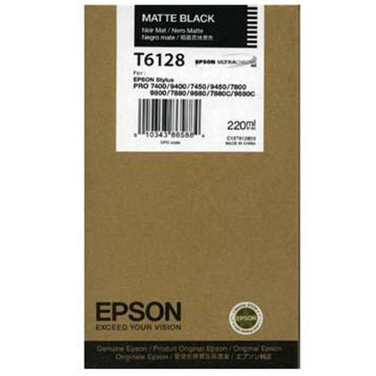 Epson C13T612800 Matte Black 7400 9400 7800 9800 UltraChrome K3 220ml Ink Cartridge - NWT FM SOLUTIONS - YOUR CATERING WHOLESALER