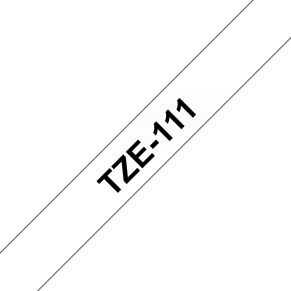 Brother Black On Clear Label Tape 6mm x 8m - TZE111 - NWT FM SOLUTIONS - YOUR CATERING WHOLESALER