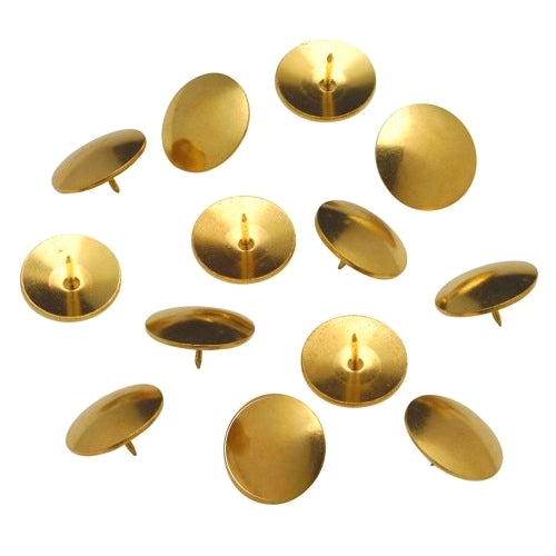 ValueX Drawing Pin 9.5mm Brass (Pack 100) - 34231 - NWT FM SOLUTIONS - YOUR CATERING WHOLESALER