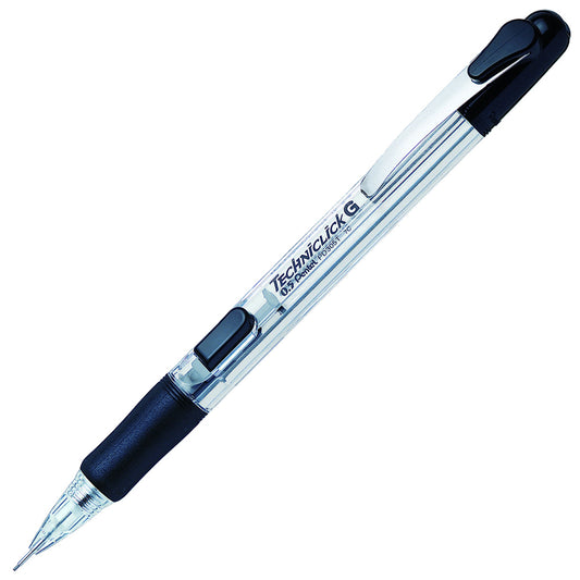 Pentel Techniclick Mechanical Pencil HB 0.5mm Lead Black/Transparent Barrel (Pack 12) - PD305T-A - NWT FM SOLUTIONS - YOUR CATERING WHOLESALER