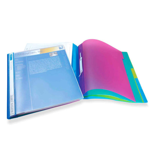 Rapesco Project File Polypropylene A4+ 5 Part Transparent Assorted Colours (Pack 5) - 0668 - NWT FM SOLUTIONS - YOUR CATERING WHOLESALER