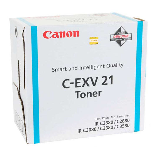 Canon EXV21C Cyan Standard Capacity Toner Cartridge 14k pages - 0453B002 - NWT FM SOLUTIONS - YOUR CATERING WHOLESALER