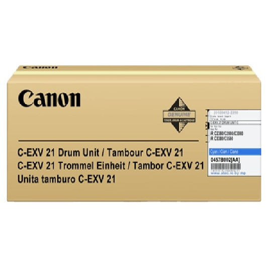 Canon EXV21C Cyan Drum Unit 53k pages - 0457B002 - NWT FM SOLUTIONS - YOUR CATERING WHOLESALER