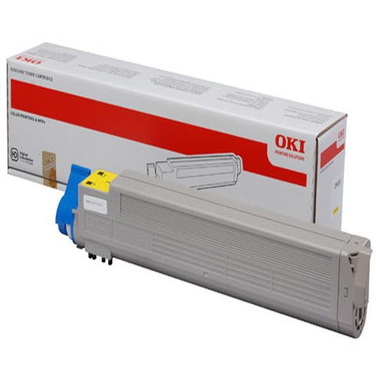 OKI Yellow Toner Cartridge 22K pages - 43837129 - NWT FM SOLUTIONS - YOUR CATERING WHOLESALER