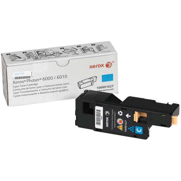 Xerox Cyan Standard Capacity Toner Cartridge 1k pages for 6000/6010 - 106R01627 - NWT FM SOLUTIONS - YOUR CATERING WHOLESALER