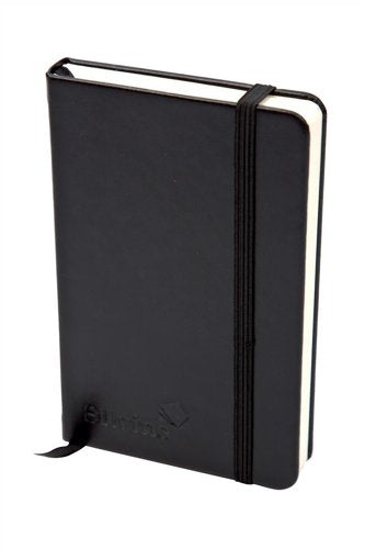 Silvine Executive A5 Casebound Soft Feel Cover Notebook Ruled 160 Pages Black - 197BK - NWT FM SOLUTIONS - YOUR CATERING WHOLESALER