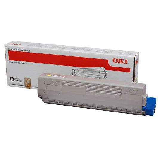 OKI Yellow Toner Cartridge 10K pages - 44844505 - NWT FM SOLUTIONS - YOUR CATERING WHOLESALER