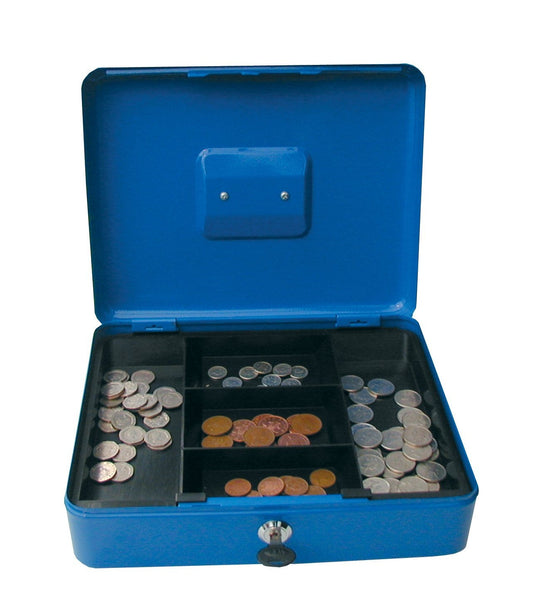 Cathedral Blue 12inch Cash Box - NWT FM SOLUTIONS - YOUR CATERING WHOLESALER