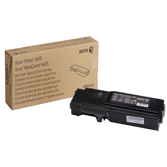 Xerox Black High Capacity Toner Cartridge 8k pages for 6600 WC6605 - 106R02232 - NWT FM SOLUTIONS - YOUR CATERING WHOLESALER