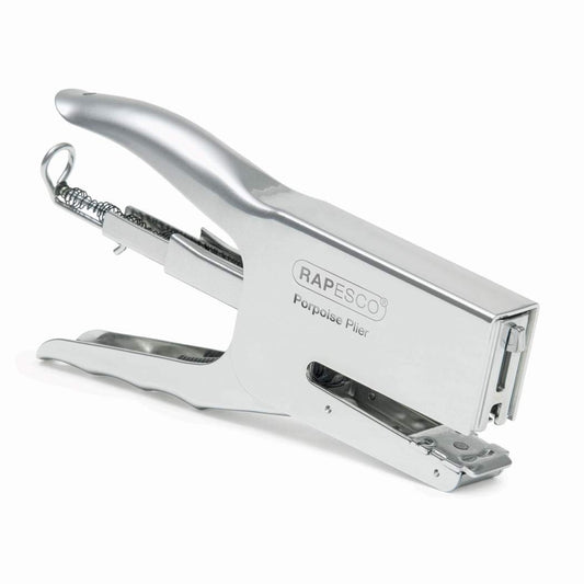 Rapesco Porpoise Classic Stapling Plier Metal Silver - R81000A3 - NWT FM SOLUTIONS - YOUR CATERING WHOLESALER