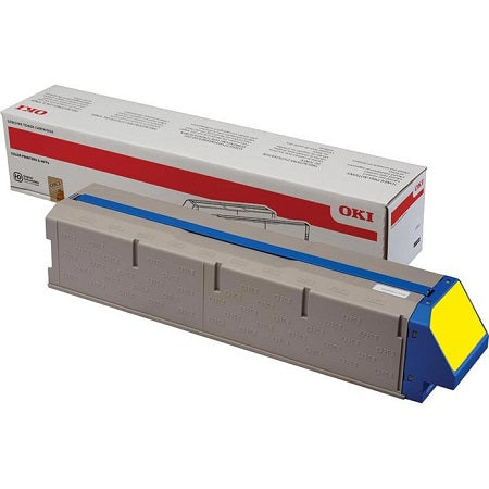 OKI Yellow Toner Cartridge 38K pages - 45536505 - NWT FM SOLUTIONS - YOUR CATERING WHOLESALER