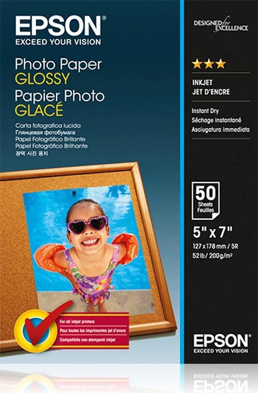 Epson Glossy Photo Paper 13 x 18cm 50 Sheets - C13S042545 - NWT FM SOLUTIONS - YOUR CATERING WHOLESALER