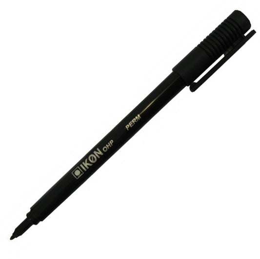 ValueX OHP Pen Permanent Fine 0.4mm Line Black (Pack 10) - 742401 - NWT FM SOLUTIONS - YOUR CATERING WHOLESALER