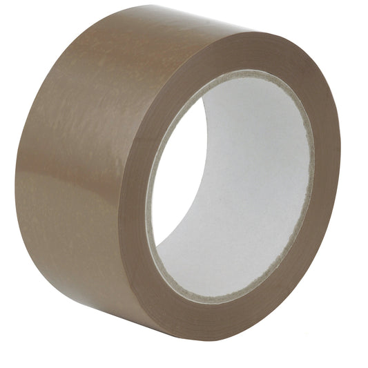 ValueX Packaging Tape 48mmx66m Brown (Pack 6) - 245101836 - NWT FM SOLUTIONS - YOUR CATERING WHOLESALER