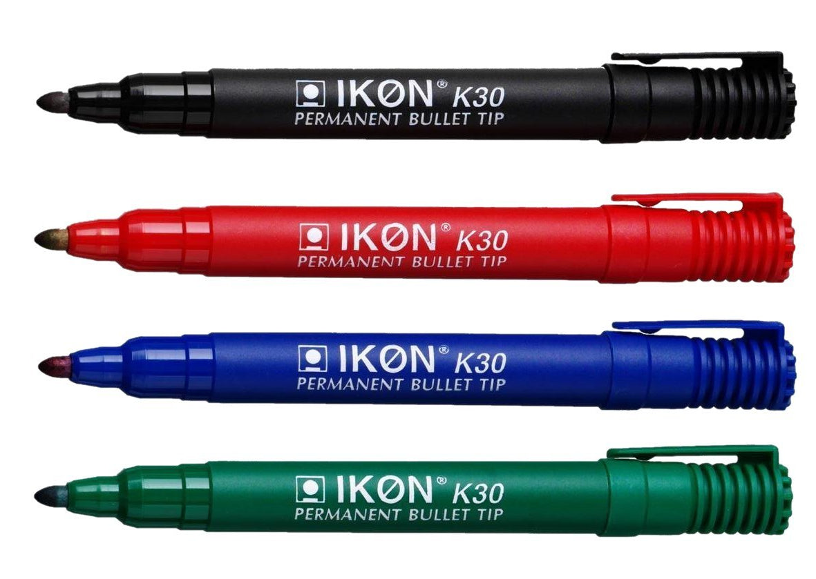 ValueX Permanent Marker Bullet Tip 2mm Line Assorted Colours (Pack 4) - K30-WLT4 - NWT FM SOLUTIONS - YOUR CATERING WHOLESALER