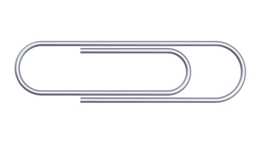 ValueX Paperclip Large Plain 32mm (Pack 250) - 33471 - NWT FM SOLUTIONS - YOUR CATERING WHOLESALER