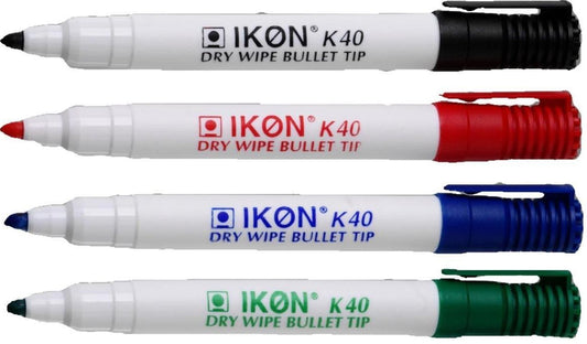 ValueX Whiteboard Marker Bullet Tip 2mm Line Assorted Colours (Pack 4) - K40-WLT4 - NWT FM SOLUTIONS - YOUR CATERING WHOLESALER