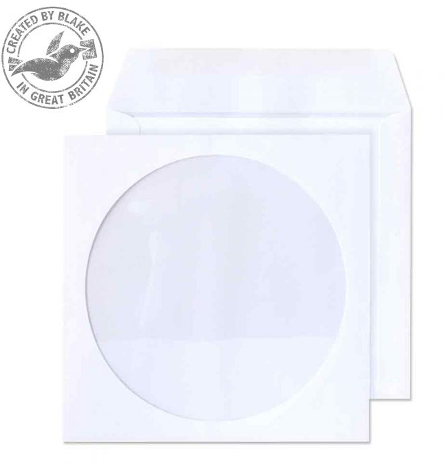 ValueX CD/DVD Envelope 125x125mm Window White (Pack 50) - 4210TUC/50 - NWT FM SOLUTIONS - YOUR CATERING WHOLESALER