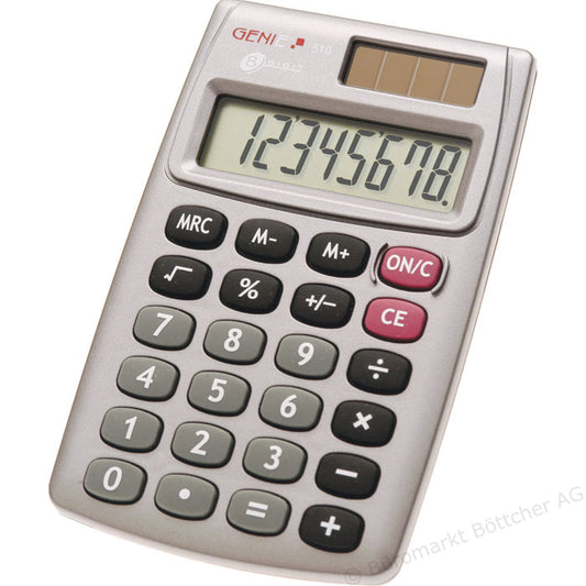 ValueX 510 8 Digit Pocket Calculator Grey - 10274 - NWT FM SOLUTIONS - YOUR CATERING WHOLESALER