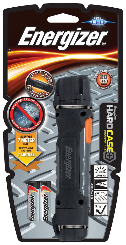 Energizer Hardcase Professional Torch LED 2 x AA Batteries - E300667901 - NWT FM SOLUTIONS - YOUR CATERING WHOLESALER