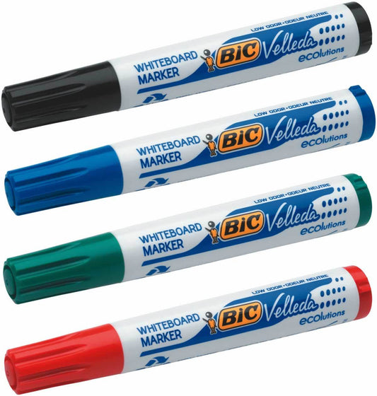 Bic Velleda 1701 Whiteboard Marker Bullet Tip 1.5mm Line Assorted Colours (Pack 48) - 927259 - NWT FM SOLUTIONS - YOUR CATERING WHOLESALER