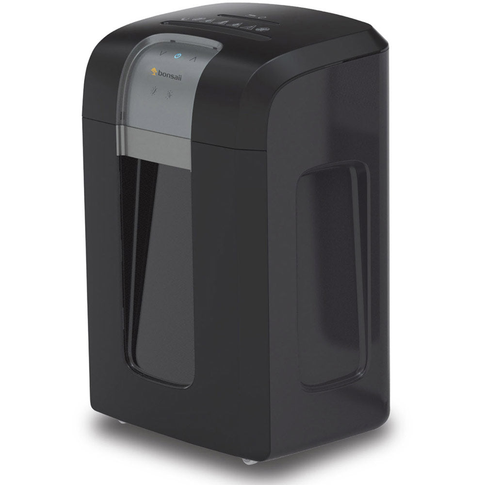 Bonsaii 3S16 Cross Cut Shredder 16 Litre 12 Sheet Black - 50010 - NWT FM SOLUTIONS - YOUR CATERING WHOLESALER