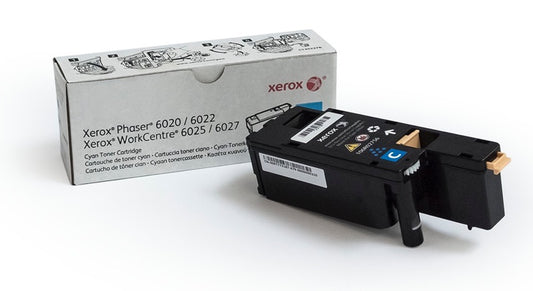 Xerox Cyan Standard Capacity Toner Cartridge 1k pages for WC6027 WC6025 6022 6020 - 106R02756 - NWT FM SOLUTIONS - YOUR CATERING WHOLESALER