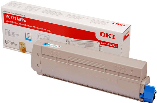 OKI Cyan Toner Cartridge 10K pages - 45862816 - NWT FM SOLUTIONS - YOUR CATERING WHOLESALER