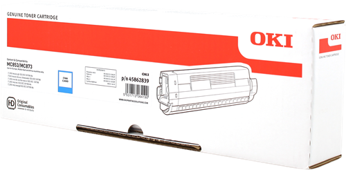 OKI Cyan Toner Cartridge 7.3K pages - 45862839 - NWT FM SOLUTIONS - YOUR CATERING WHOLESALER