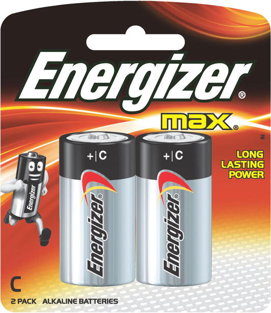 Energizer Max C Alkaline Batteries (Pack 2) - E300837800 - NWT FM SOLUTIONS - YOUR CATERING WHOLESALER