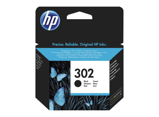 HP 302 Black Standard Capacity Ink Cartridge 170 pages 3.5ml - F6U66AE - NWT FM SOLUTIONS - YOUR CATERING WHOLESALER