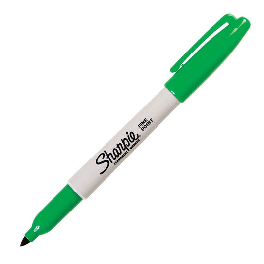 Sharpie Permanent Marker Fine Tip 0.9mm Line Green (Pack 12) - S0810960 - NWT FM SOLUTIONS - YOUR CATERING WHOLESALER