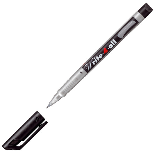 STABILO Write-4-All Super Fine Permanent Marker 0.4mm Line Black (Pack 10) - 166/46 - NWT FM SOLUTIONS - YOUR CATERING WHOLESALER