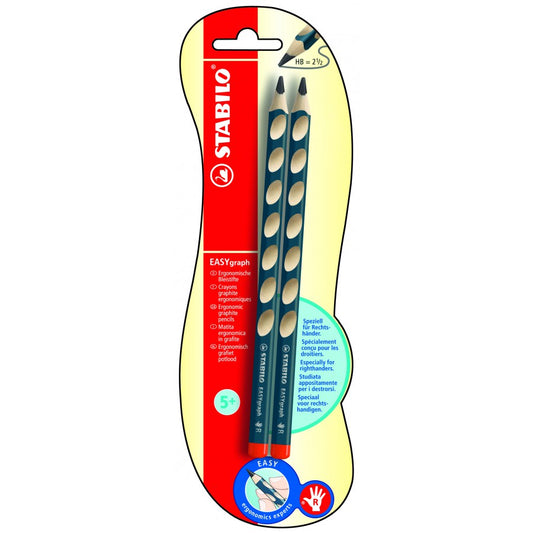 STABILO EASYgraph HB Pencil Right Handed (Pack 2) - B-39890-10 - NWT FM SOLUTIONS - YOUR CATERING WHOLESALER