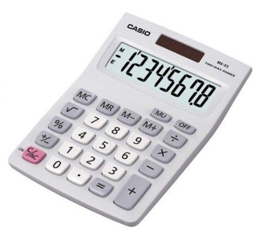 Casio MX-8B 8 Digit Desktop Calculator Silver MX-8B-WE-S-UC - NWT FM SOLUTIONS - YOUR CATERING WHOLESALER